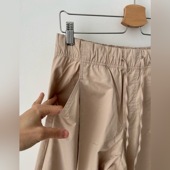 Zara wide leg cargo pant tan color - Picture 5 of 12